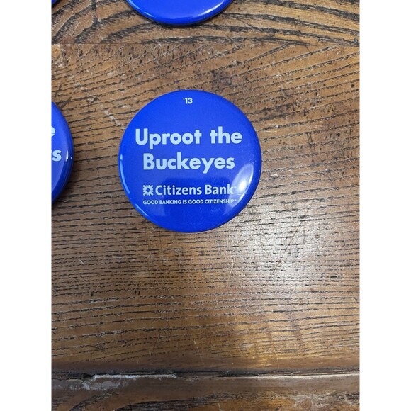 2013 PENN STATE CITIZENS BANK COMPLETE FOOTBALL SEASON SLOGAN BUTTON SET - Picture 4 of 5